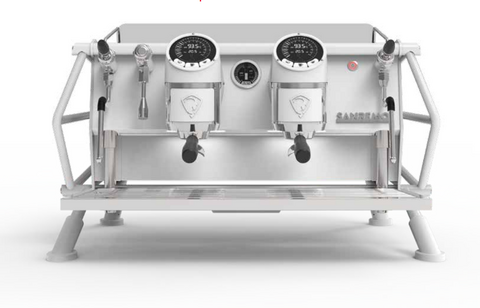 Sanremo Cafe Racer Custom Otomatik Kahve Makinesi, 2 Gruplu, Beyaz