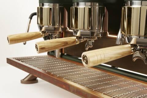 Sanremo Cafe Racer Renegade Otomatik Espresso Kahve Makinesi, 2 Gruplu, Kahverengi