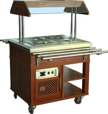 Cebi Professional Saladbar Ahşap Kaplama,Soğuk, 80x70x140