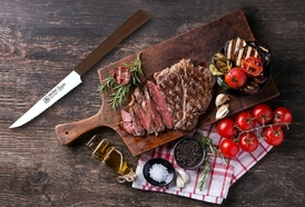 Sürbısa - Sürbısa Steak Biftek Bıçağı, Kahverengi, sap hariç 12 cm, 61107
