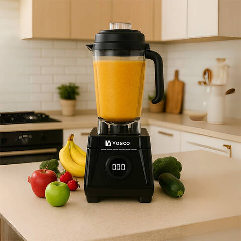 Vosco VHS-602C Dijital Pro Bar Blender, 3 L, Siyah