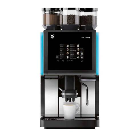 WMF 1500 S Süper Otomatik Kahve Makinesi, 2 Kahve + 1 Çikolata Hazneli